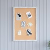 HBCY Creations Wall Mount Whitewashed Cork Board - 20" W