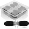 com-four® 8 x Corn Forks with 2 Stainless Steel Tines,
