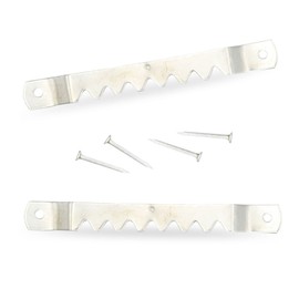 Small Silver Sawtooth Hangers for Hanging Picture Frames Pack of 1000 Sawtooth with Nails Picture Frame Hangers