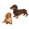 Atomic Building Dachshund/Teckel brown dog. Figure to assemble with nanoblocks.
