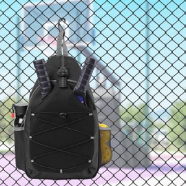 SPOENGRU Pickleball Bag Pickleball Paddle Bag Small Pickleball Bag for Women Men, Adjustable Pickleball Sling Bag with Fence Hook Water Bottle Holder for Pickleball Paddle Racket