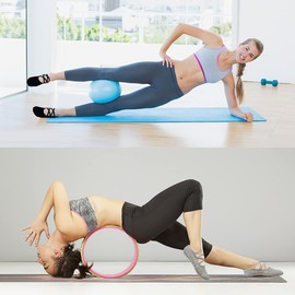 Cotton No-Slip Yoga Socks | GRPSKCOS 4 Pairs Pilates Socks for Women | Two Sizes 5-10 | Cute Ballet Socks | Best Friend Gift(#2 Black+Black+Grey+Grey, 5-8)