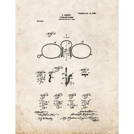 Eyeglass Guard Patent Print Old Look (8" x 10") M12501