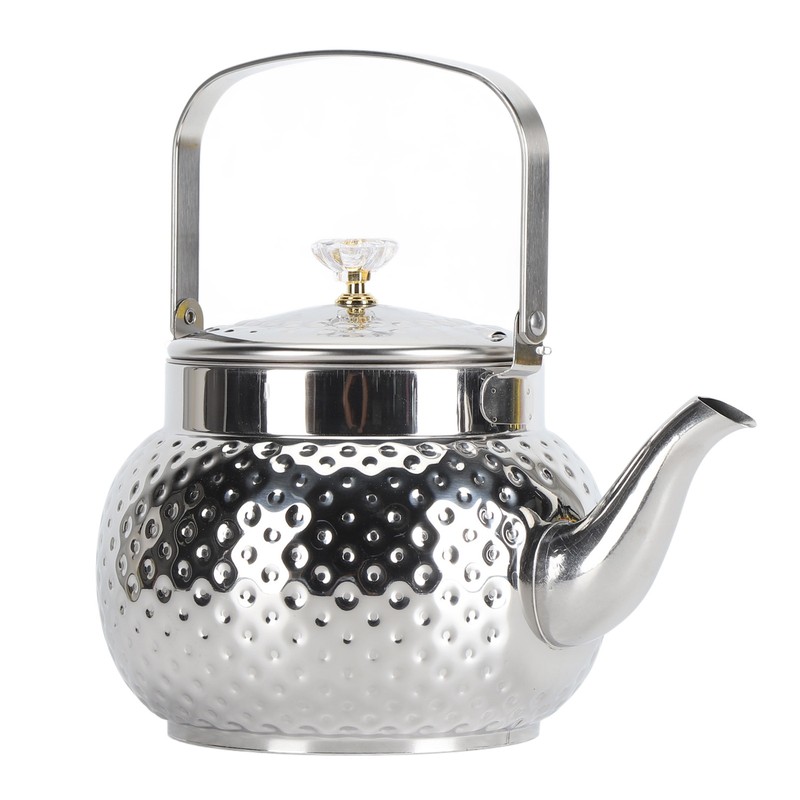 Stainless Steel Teapot with Removable Filter Metal Tea Kettle Coffee