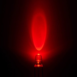 CHANZON 100 pcs 5mm Red & Green LED Diode Lights Common Cathode(Clear Round Transparent Bicolor) Bright Lighting Bulb Lamps Electronics Components Indicator Light Emitting Diodes