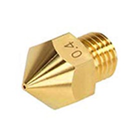 5 Pcs 0.4mm MK8 Extruder Nozzle 3D Printer Brass Nozzle for 1.75MM MK8 Makerbot, Ender-3 Series/Ender-5 Series/CR-10