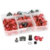 210Pcs Motorcycle Universal Fairing Bolt Kits, Aluminum Alloy M5 M6