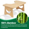 Foldable Bamboo Toilet Stool Squat, 7 Inches Squatting Potty Stool
