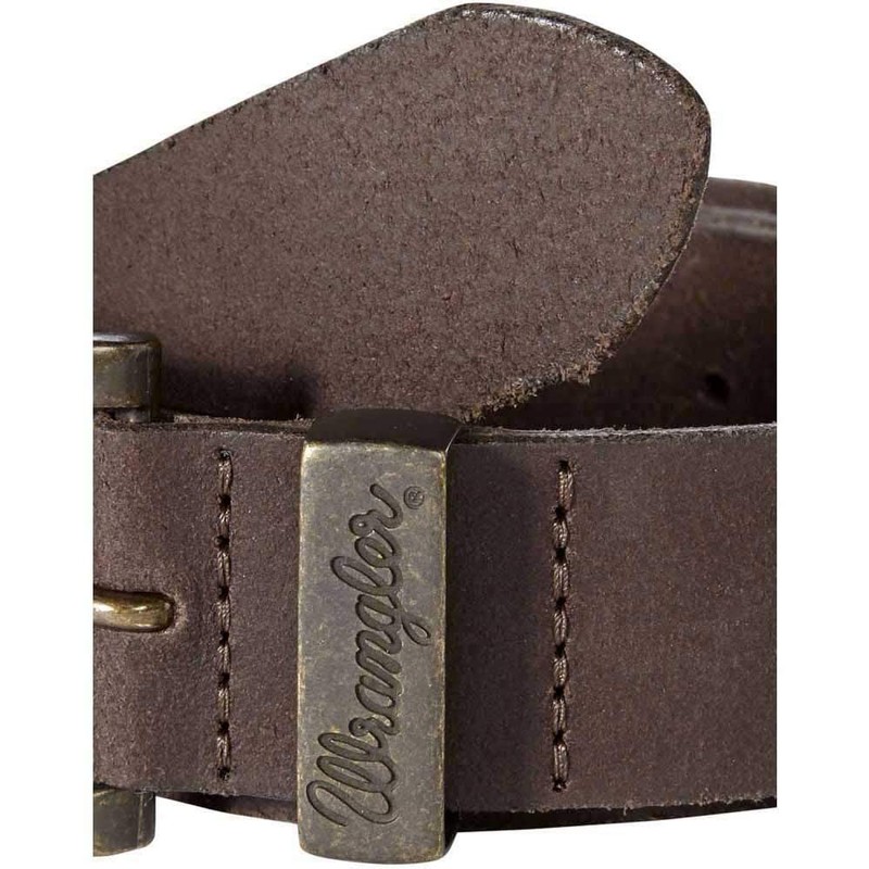 Wrangler Men's Basic Metal Loop Belt, Brown, 42cm (Manufacturer Size:110)