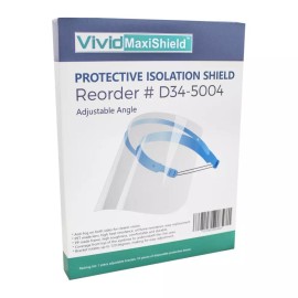 Safety Full Face Shield Clear Flip-Up Visor 1 PACK 10 SHIELDS Mask Cover Medical