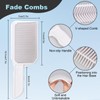 FOWSRHRG 2PCS Barber Fade Combs, Professional Fade Comb Flat Curved