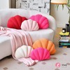 Lfsaaj Hot Pink Seashell Throw Pillows, Shell Shaped Throw Pillows,