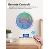 Large 12" Modern RGB Colorful LED Wall Clock, Large Digital