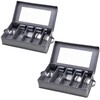 Silverware Storage Box 2 Pack, Flatware Storage Case, Utensil Storage