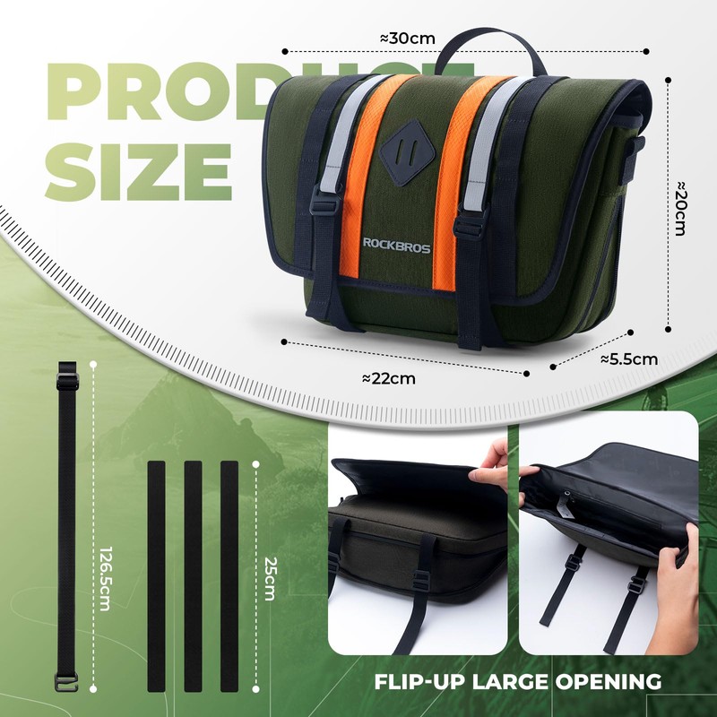ROCKBROS Handlebar Bag Bicycle Front Bag Bicycle Bag Front Bag