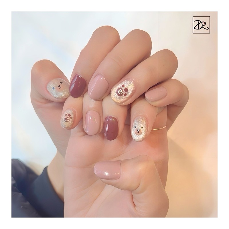 Dara Beauty 2024 January Art of the MonthBear Magnet Nail❣