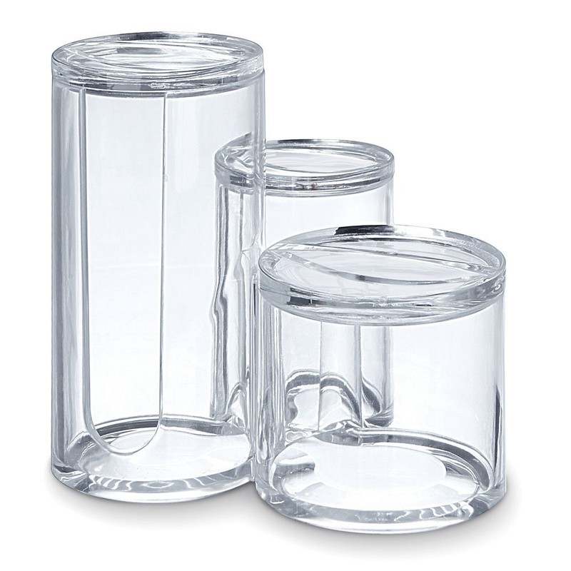 Domopak Living 8001410073679 Cotton Swab, Polystyrene, Clear, 12.5 x 15 x 14 cm
