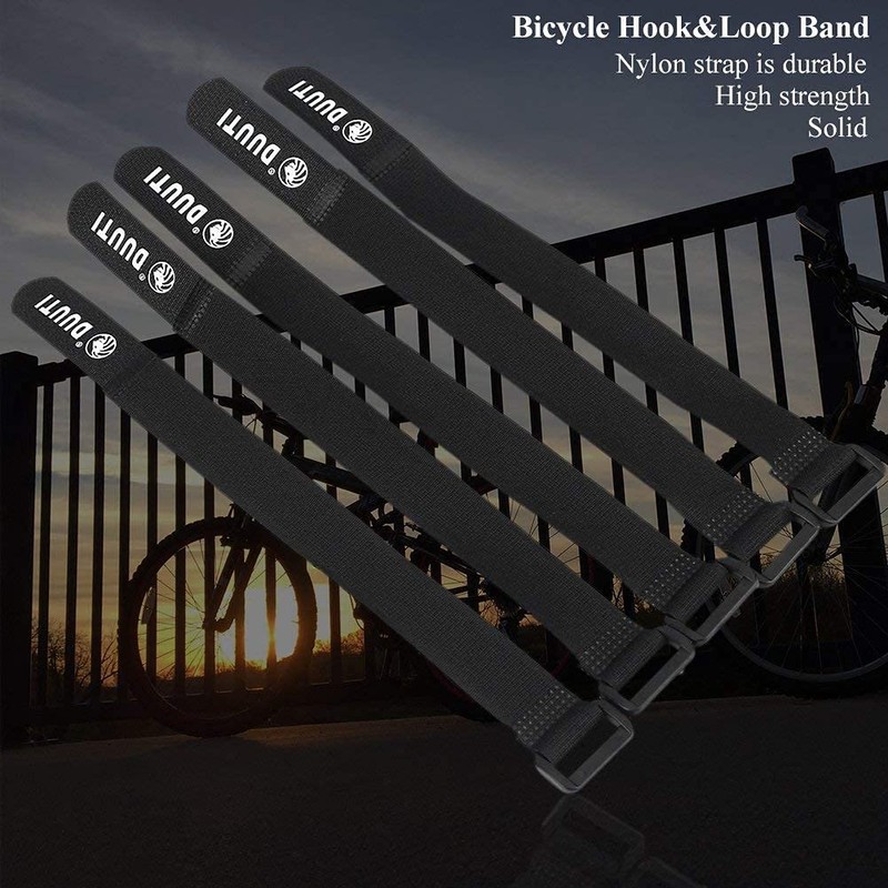 GLOGLOW 5Pcs/Set DUUTI Bike Fasten Strap, Durable Sports Cycling Riding