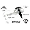 Glass Cabinet Panel Retainer Clips with Screws 25 Clips (Choose