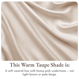 California Design Den Natural 100% Cotton Sheets Full Size Bed Set with Deep Pockets - Soft Sateen Weave, Durable and Cooling Full Size Bed Sheets (Warm Taupe)