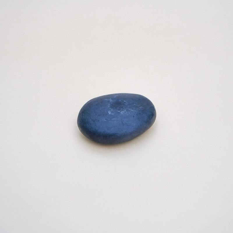 Handmade Plain Colour Pebble Soap (Grey)