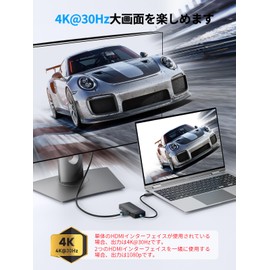 USB C Docking Station HDMI 2 6 in 1 USB C Hub Lemorele 4K@30Hz Dual HDMI Extended 2 Screen Output 100W PD Rapid Charge 5Gbps High Speed Data Transfer USB A3.0 *1+USB A2.0 *2 Compatible with