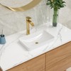 Lordear Vessel Sink Bathroom Semi Recessed Sink 19 x 12