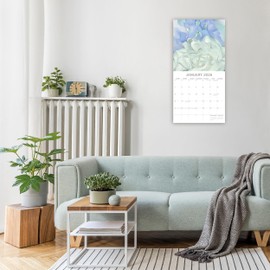 2026 Square Wall Calendar - Georgia O'Keeffe 12 x 12 Inch Monthly View, 16-Month, Art Theme, Includes 180 Reminder Stickers