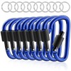 sprookber 3" Locking Carabiners | Keychain Carbineers D Ring Key