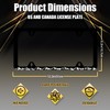 Mountains License Plate Frame Scenery Mountain License Plate Decoration Stainless