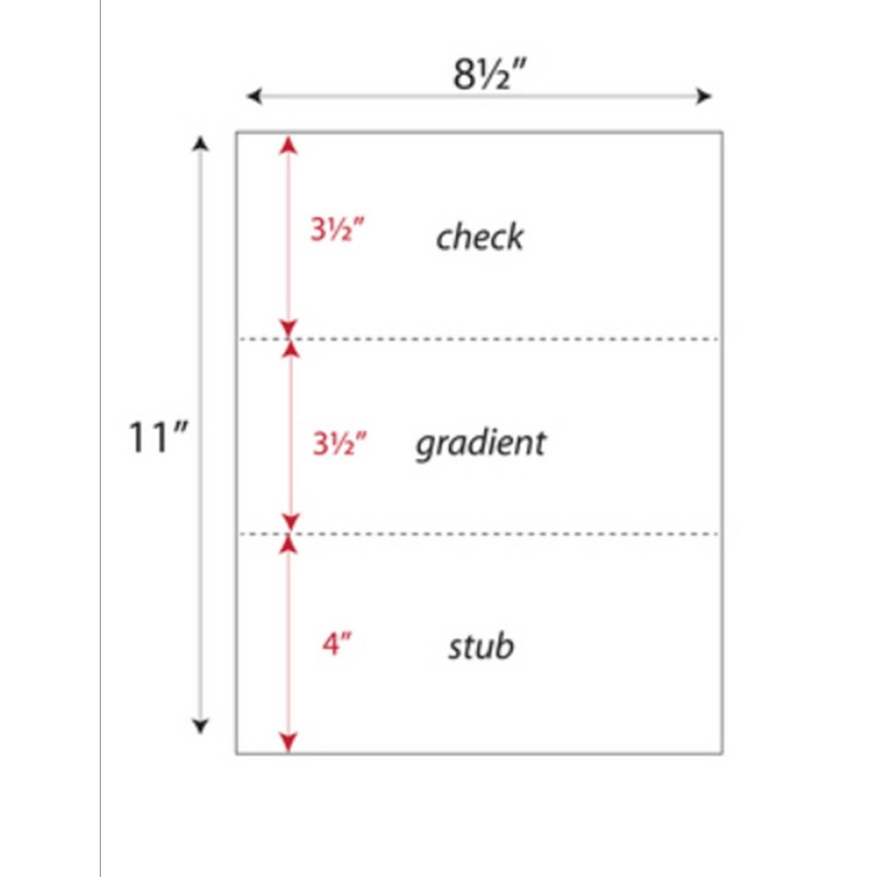 Zapco High-Security Check Paper, Off-White w Complex Background Pattern, 8-1/2"