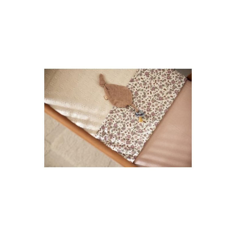 Jollein 008-524-67045 Kinderbettlaken Retro Flowers (120x150 cm)