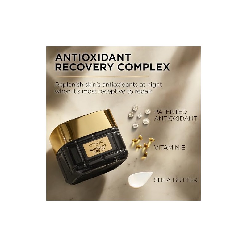 Oreal Paris Age Perfect Crema Medianoche Antienvejecimiento Antioxidantes Vitamina Suavizar