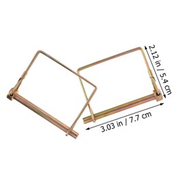 Mobestech 10pcs Trailer Hitch Coupler Lock Safety Fasteners Lockable Towing Hitch Pin Arch Coupler Pin Heavy Duty