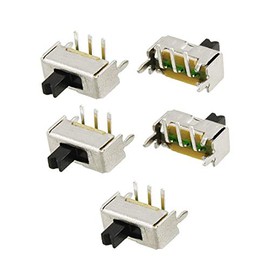 New Lon0167 5 Pcs x On/On 2 Position 1P2T SPDT 3 Pin Panel PCB Mini Slide Switch 0.3A 50V DC(5 Stücke x Auf/Auf 2 Position 1P2T SPDT 3 Pin Panel PCB Mini Schiebeschalter 0,3A 50 ν DC