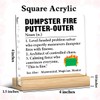 Funny Boss Gift, Dumpster Fire Putter-Outer Acrylic Plaque Sign Gift