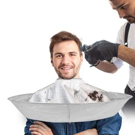 Hair Cutting Cape Umbrella Style Hair Catcher Professional Haircut Cape Waterproof Hairdressing Foldable Kit for Home Stylists Barber Salon for Adults Kids