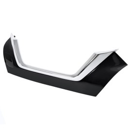HECASA Grille Molding Compatible with 2020-2021 Nissan Versa S Sedan NI1200306 620705EE0A 62070-5EE0A Bumper Grill Plastic Painted+Chrome Black+Silvery Replacement