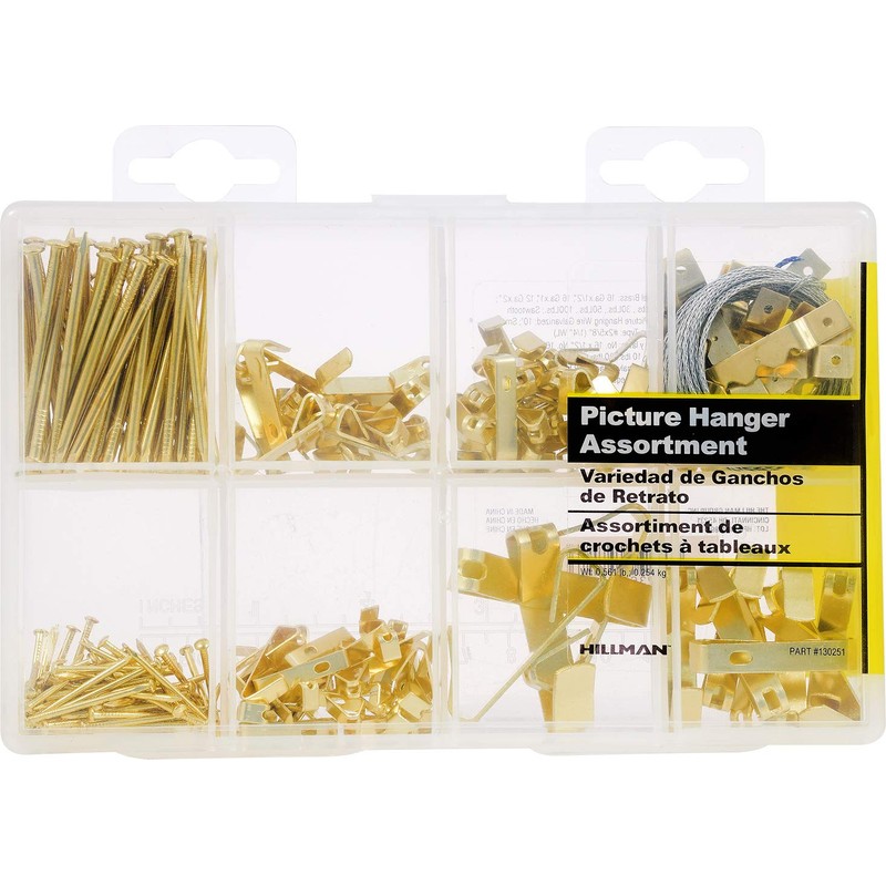 Hillman 130251 Medium Picture Hanger Assortment Kit
