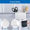 Pack of 2 Magnetic Dry Erase Marker Holder, 3 Compartments