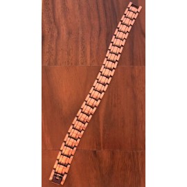 Shameg Antique Copper Magnetic Link Bracelet Arthritis Pain Relieve Therapy Biker Style