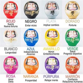 Daruma 12cm, Made of Mache Paper, Size 2 (White)