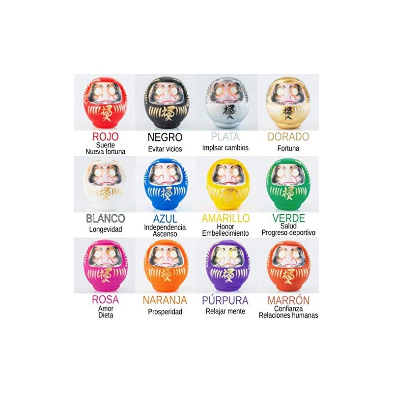 Daruma 12cm, Made of Mache Paper, Size 2 (White)