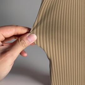 HUAYI Khaki Ripples Pattern Arch Backdrop Cover for Birthday Party Wedding Baby Shower Decorations Light Tan Chiara Backdrops Arched Wall Covers Stands Display Props GP-451 2.5ft * 6ft