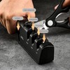 Knife Sharpener Diamond Black Ergonomic Multifunctional Adjustable 3 Stages Kitchen