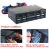 Generic T-SIDAKE 5.25 Inch PC Multifunctional Dashboard Media Front Panel