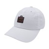 JPAK Briefcase Baseball Cap Embroidered Cotton Dad Hat - White