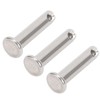 50Pcs Round Clevis Pins Flat Head 304 Stainless Steel Locating