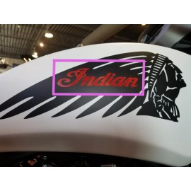 INDIAN CHALLENGER MOTORCYCLE FUEL TANK SIDE SCRIPT DECAL, STICKER, EMBLEM