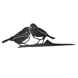 Robin Metal Bird Ornaments, Robin Garden Ornament Decor, Metal Birds Garden Art, Vivid Robin Bird Gifts for Outdoor Garden Patio Tree Art Home Wall Hanging (Bird3)